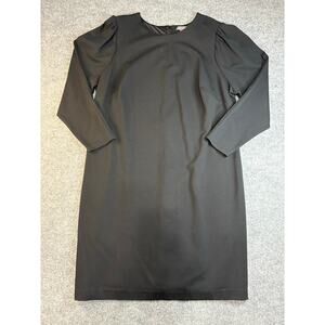 Vince Camuto Size 18W Black Knee Length Dress Fully Lined Pleated Sleeves